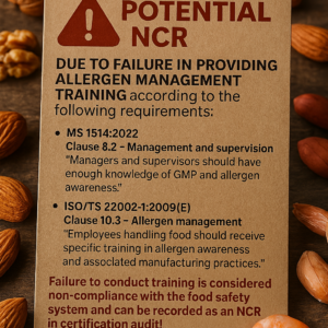 Food Allergen Management Training