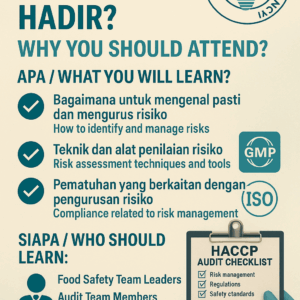 HACCP MS1480 and GMP MS1514 Internal Audit Training