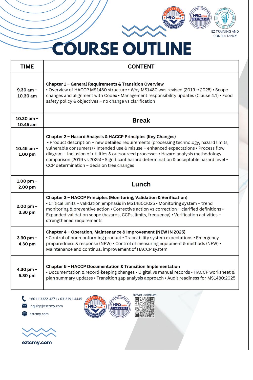 HACCP MS1480:2025 Transition Training - Image 5